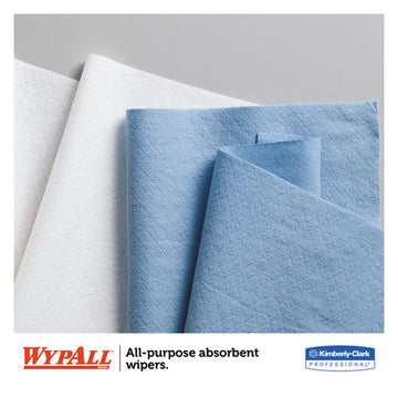 WypAll® L40 Wiper, 1-4 Fold, Blue, 12 1-2 X 12, 56-box, 12 Boxes-carton freeshipping - TVN Wholesale